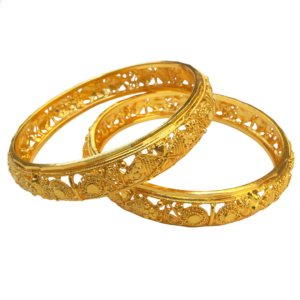 2 PCS Exclusive Broad Hand Crafted Antique designer Traditional Bangles For Women&Girls (2.4)